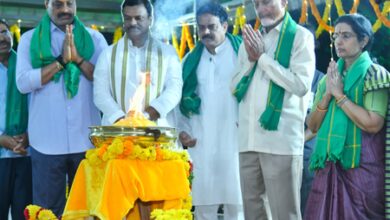 Andhra CM joins Amaravati farmers to celebrate passage of Bill by Parliament