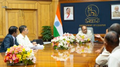 Manipur CM orders crackdown on disruptive elements, reviews security, Durand Cup preparations