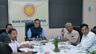 Raj Chief Secy visits RUHS hospital; directs officials to speed up progress for completion of RIMS