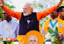 PM Modi holds grand roadshow in Puducherry ahead of April 9 polls ​
