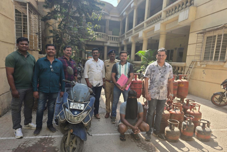 Mumbai: Three held for gas theft; 45 cylinders and 3 bikes recovered