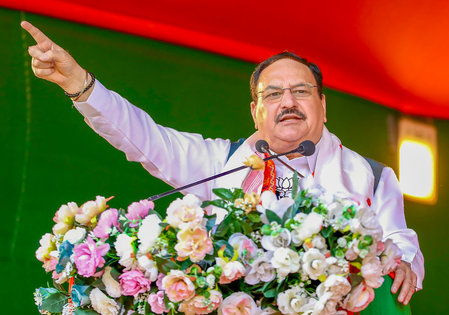 Nadda bashes Kharge’s ‘terrorist’ remark, says Cong gone ‘berserk’ out of fear of defeat in elections