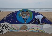 World Health Day: Striking sand sculpture at Puri Beach salutes frontline workers