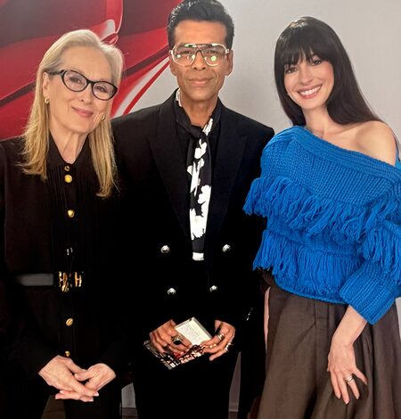 Karan Johar poses with ‘guru’ Meryl Streep, Anne Hathaway: This image is going in my will