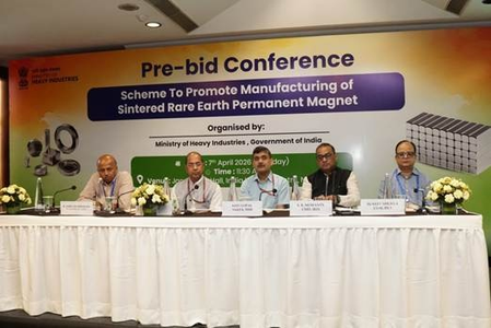 Pre-bid conference for Rs 7,280-crore rare earth manufacturing scheme conducted, 25 firms join Pre-bid conference for Rs 7,280-crore rare earth manufacturing scheme conducted, 25 firms join