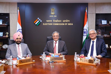 CEC Gyanesh Kumar flags off 34 foreign delegates to witness voting in Bengal, TN on April 23​