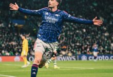 Champions League: Havertz’s late winner helps Arsenal edge Sporting in QF first leg