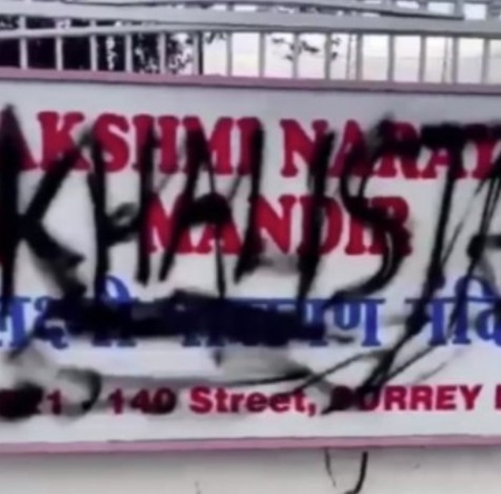 Advocacy group flags ‘pattern of provocation’ by Khalistani extremists at Hindu temples in Canada