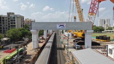 Gujarat: Heaviest portal beam successfully launched for Mumbai‑Ahmedabad bullet train project
