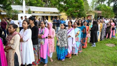 Assam polls: With above 18 pc, moderate voter turnout in early trends Assam polls: With above 18 pc, moderate voter turnout in early trends
