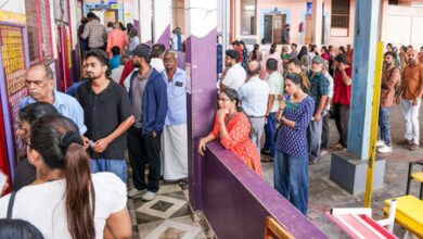 In first 4 hours, Assam records 38.92 pc voter turnout, Kerala 33.28 pc, Puducherry 37.06 pc In first 4 hours, Assam records 38.92 pc voter turnout, Kerala 33.28 pc, Puducherry 37.06 pc