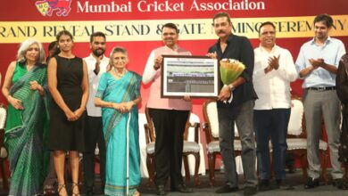 MCA unveils Stands, Gates at Wankhede Stadium to honour former cricketers Shastri, Sardesai, Solkar, Edulji