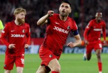 Freiburg beat Celta Vigo in Europa League quarterfinal first leg