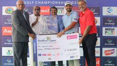 Golf: Khalin Joshi ends title drought with Andhra Open win