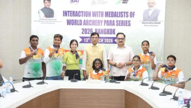 Union Sports Minister felicitates Indian contingent for stellar performance at Bangkok 2026 World Archery Para Series (Ld) Union Sports Minister felicitates Indian contingent for stellar performance at Bangkok 2026 World Archery Para Series (Ld)