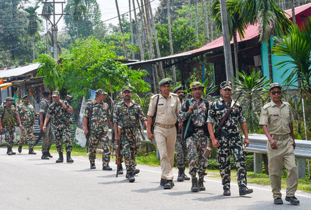 Bengal polls: Maximum security forces deployment in Murshidabad on April 23 for first phase Bengal polls: Maximum security forces deployment in Murshidabad on April 23 for first phase