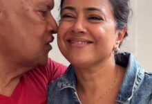 Sameera Reddy reveals even at 47 she still has to give her 92 year-old father ‘the ‘I’ve arrived safely call’