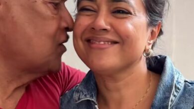 Sameera Reddy reveals even at 47 she still has to give her 92 year-old father ‘the ‘I’ve arrived safely call’