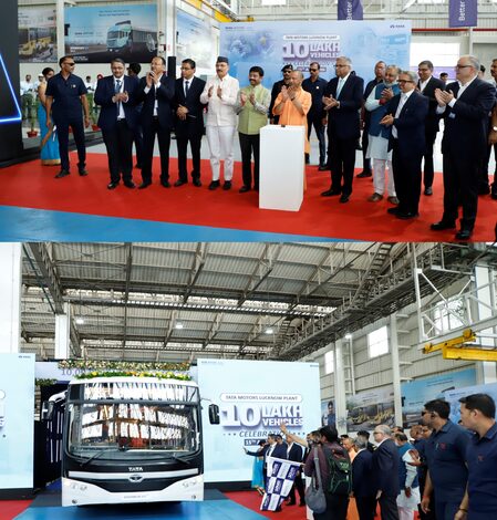 Tata Motors hits 10 lakh commercial vehicle milestone at Lucknow plant Tata Motors hits 10 lakh commercial vehicle milestone at Lucknow plant