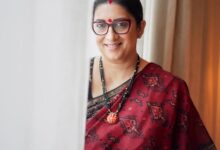 Smriti Irani devours a tray of authentic Bengali sweets