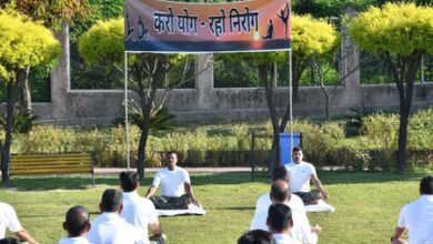 Jammu: BSF organises Yoga session at Veer Bhumi Park under ‘Yoga at Iconic Places’ initiative