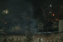 Two children killed as massive fire destroys dozens of huts in Lucknow slum cluster