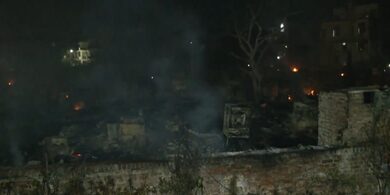 Two children killed as massive fire destroys dozens of huts in Lucknow slum cluster