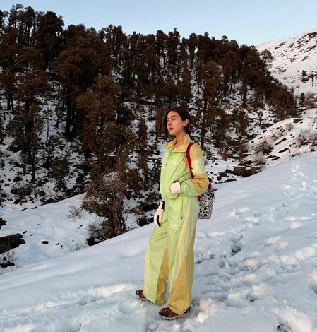 Sara Ali Khan provides a glimpse into her time in the mountains Sara Ali Khan provides a glimpse into her time in the mountains