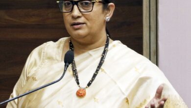 Smriti Irani hits back at Akhilesh Yadav’s remark over Women’s Reservation Act