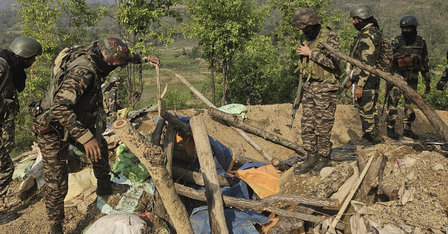 Army-led forces destroy 10 illegal bunkers in Manipur​