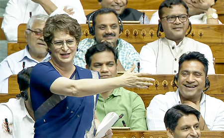 Priyanka Gandhi opposes three bills proposed by Centre, takes ‘Chanakya’ swipe at Home Minister Priyanka Gandhi opposes three bills proposed by Centre, takes ‘Chanakya’ swipe at Home Minister