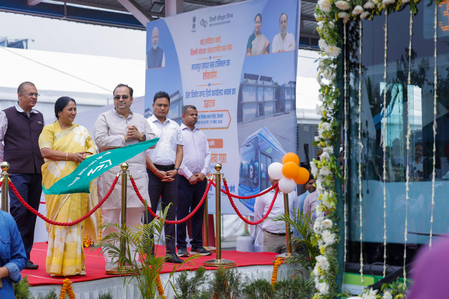Delhi CM Rekha Gupta flags off 200 e-buses of DTC