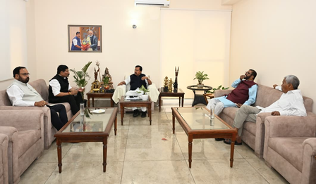 Asom Gana Parishad leaders meet BJP chief Nitin Nabin in Delhi