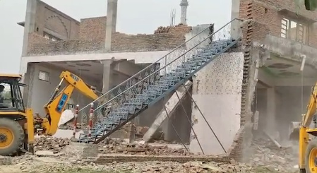 Anti-encroachment drive against religious structures in UP’s Sambhal amid tight security