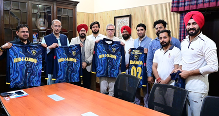 Omar Abdullah unveils Sher-e-Kashmir cricket jersey, releases wildlife publication​