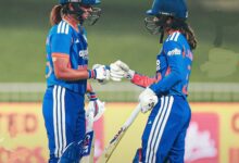 1st T20I: Harmanpreet shines, but late collapse leads to India making 157/7 against South Africa