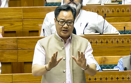 ‘Historic opportunity lost’: Kiren Rijiju slams Opposition’s stand on Women’s Bill