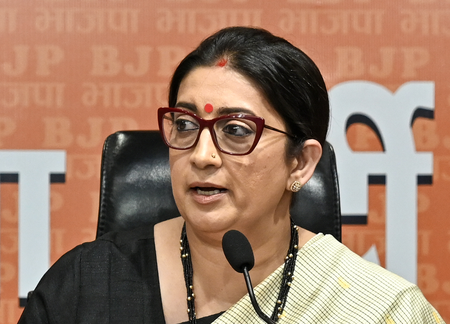 Smriti Irani slams Priyanka Gandhi over women’s quota Bill remarks