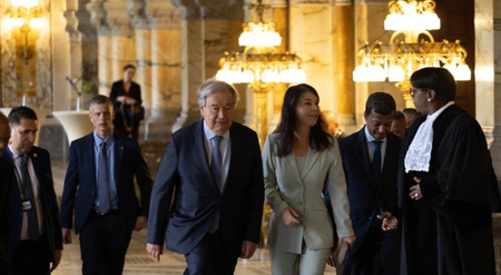 UN chief urges future guided by rule of law, not raw power