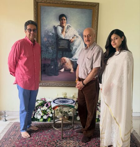 Anupam Kher visits Asha Bhosle’s house: I could almost hear her humming