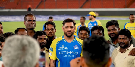IPL 2026: MS Dhoni clicks photos with groundmen ahead of SRH clash