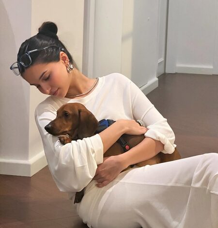 Tara Sutaria spends the weekend cuddling with her fur babies