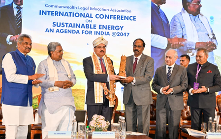 CJI Surya Kant, CM Siddaramaiah inaugurate ‘Global Sustainable Energy’ summit in Bengaluru (Ld)