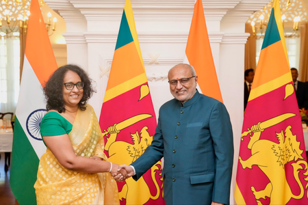 VP Radhakrishnan, Sri Lankan PM Amarasuriya discuss strengthening ties