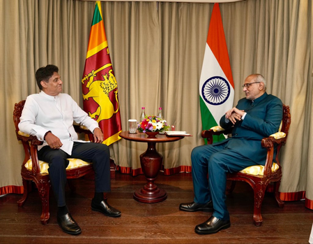 VP Radhakrishnan, Sri Lanka’s LoP Premadasa discuss bilateral ties, expanding trade