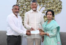 Chandrababu’s wife donates Rs 76 lakh for free meals at Anna canteens on his birthday