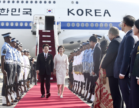 South Korean President Lee Jae Myung arrives in New Delhi for three-day State visit