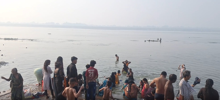 Devotees gather at UP Ganga ghats on Akshaya Tritiya; take holy dips, perform charitable rituals