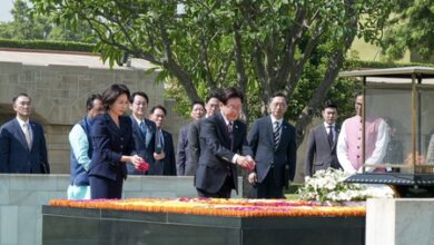South Korean President Lee pays homage to Mahatma Gandhi at Raj Ghat