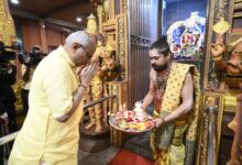 VP Radhakrishnan offers prayers at Seetha Amman Temple in Sri Lanka’s Seetha Eliya